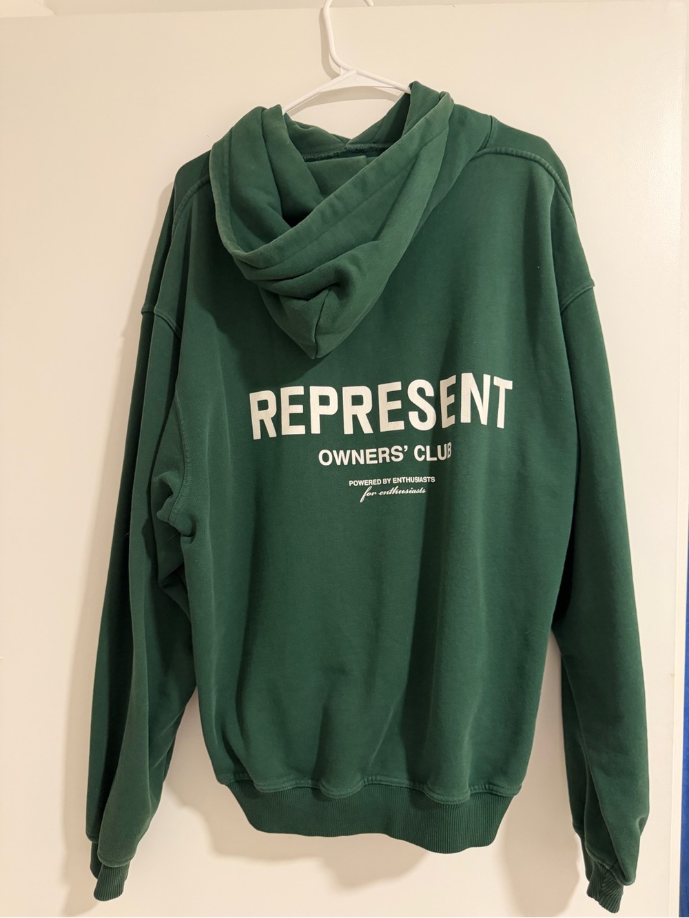 Represent Owners' Club Green Zip-Up Hoodie